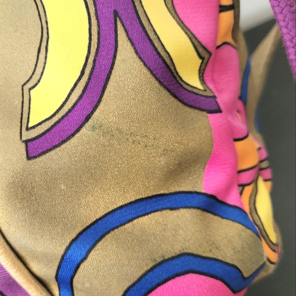 *RARE* Coach Poppy Multicolor Signaturn "Pop C" Tote Bag ***NEW hang tag bought - Picture 4 of 11